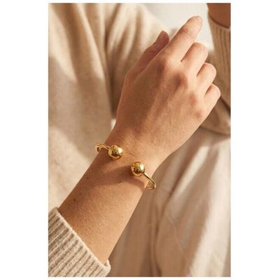 Emily Westwood, Armschmuck, Modernes vergoldetes massives Armband EWB260844G Emily Westwood, Armschmuck, Modernes vergoldetes massives Armband EWB260844G