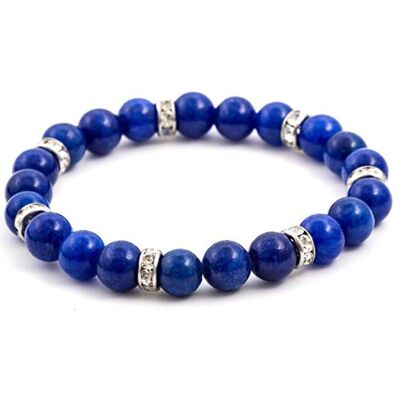 Beneto, Armschmuck, Blue jade bead bracelet MINK71/18, (Jade) Beneto, Armschmuck, Blue jade bead bracelet MINK71/18, (Jade)
