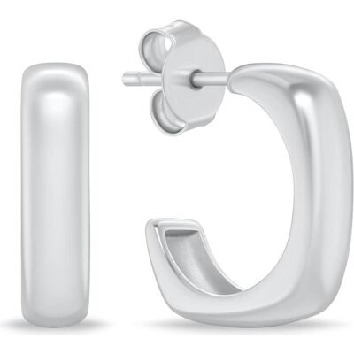 Brilio, Ohrringe, Silver - Square silver earrings EA1152W, (Silber) Brilio, Ohrringe, Silver - Square silver earrings EA1152W, (Silber)
