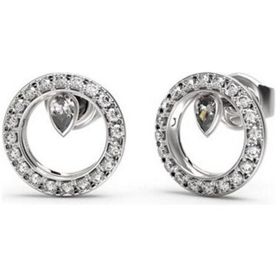 Guess Ohrringe, - Minimalist steel earrings with zircons Tiny Dancer JUBE04655JWRHT/U, (Edelstahl) Guess Ohrringe, - Minimalist steel earrings with zircons Tiny Dancer JUBE04655JWRHT/U, (Edelstahl)