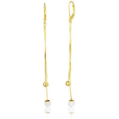 JVD, Ohrringe, - Long gold-plated dangle earrings SVLE1913XE9GO00 JVD, Ohrringe, - Long gold-plated dangle earrings SVLE1913XE9GO00