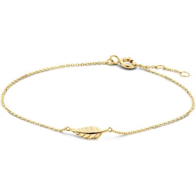 Marie, Armschmuck, Celeste Armband Veer 0,8 mm 16 - 17 - 18 cm - Goud Marie, Armschmuck, Celeste Armband Veer 0,8 mm 16 - 17 - 18 cm - Goud