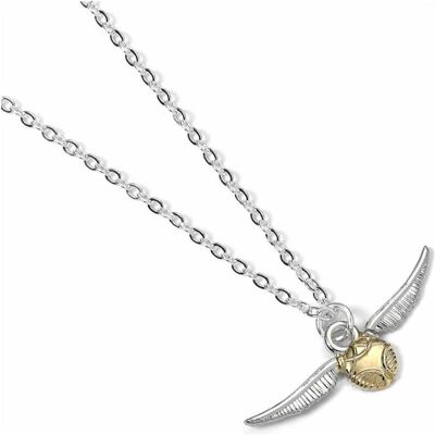 Carat Shop, Halsschmuck, Harry Potter Halskette & Anhänger Der Goldene Schnatz (versilbert), (Zinklegierung) Carat Shop, Halsschmuck, Harry Potter Halskette & Anhänger Der Goldene Schnatz (versilbert), (Zinklegierung)