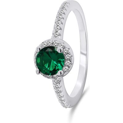 Brilio, Ring, Silver - Charming silver ring with zircons RI054WG - Circuit: 50 mm, (50, 925 Silber) Brilio, Ring, Silver - Charming silver ring with zircons RI054WG - Circuit: 50 mm, (50, 925 Silber)