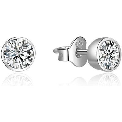 Beneto, Ohrringe, Silver earrings with crystal AGUP1962 (L), (Silber) Beneto, Ohrringe, Silver earrings with crystal AGUP1962 (L), (Silber)