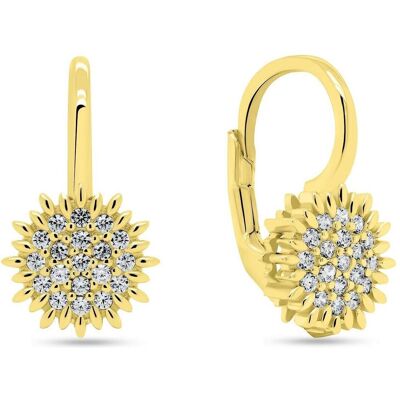 Brilio, Ohrringe, Silver - Charming gold-plated earrings with zircons EA253Y Brilio, Ohrringe, Silver - Charming gold-plated earrings with zircons EA253Y