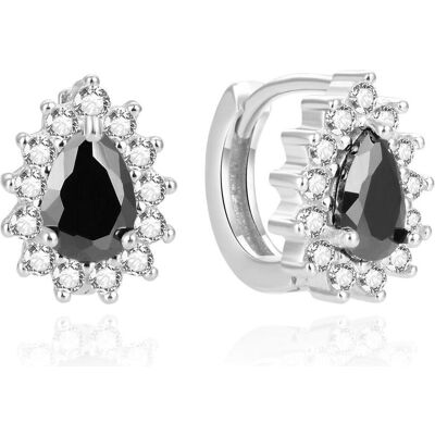 Beneto, Ohrringe, Charming silver earrings with zircons AGUC2434L (L), (Silber) Beneto, Ohrringe, Charming silver earrings with zircons AGUC2434L (L), (Silber)