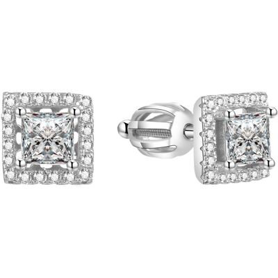 Beneto, Ohrringe, Silver square earrings AGUP1553S (L), (Silber) Beneto, Ohrringe, Silver square earrings AGUP1553S (L), (Silber)