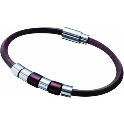 Police, Armschmuck, Armband, (19 cm, Edelstahl, Leder) Police, Armschmuck, Armband, (19 cm, Edelstahl, Leder)