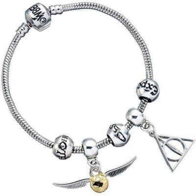 Carat Shop, Armschmuck, Harry Potter: Schnatz / Heiligtümer / Spruchperlen, (13 cm, Versilbert) Carat Shop, Armschmuck, Harry Potter: Schnatz / Heiligtümer / Spruchperlen, (13 cm, Versilbert)
