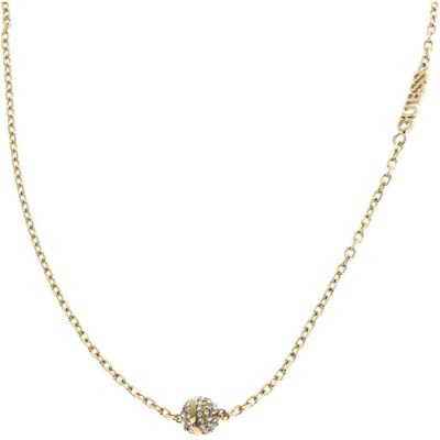 Guess Halsschmuck, Decent Calypso Gold Plated Necklace JUBN04455JWYGT/U, (Edelstahl, Glas) Guess Halsschmuck, Decent Calypso Gold Plated Necklace JUBN04455JWYGT/U, (Edelstahl, Glas)