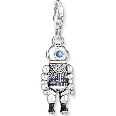 Thomas Sabo, Kettenanhänger, Charm Club Taucher, (925er Silber, Emaille) Thomas Sabo, Kettenanhänger, Charm Club Taucher, (925er Silber, Emaille)