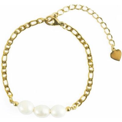 Victoria Walls, Armschmuck, Vergoldetes Armband mit echten Perlen Orlisse Gold VWB260758G, (Echte Perlen) Victoria Walls, Armschmuck, Vergoldetes Armband mit echten Perlen Orlisse Gold VWB260758G, (Echte Perlen)