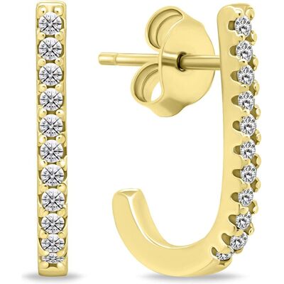 Brilio, Ohrringe, Silver - Original gold-plated earrings with zircons EA618Y Brilio, Ohrringe, Silver - Original gold-plated earrings with zircons EA618Y