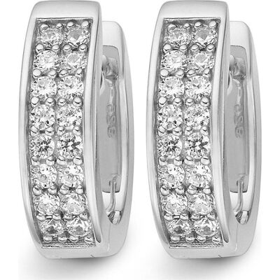 Jette, Ohrringe, Creolen ENDLESS, (925er Silber rhodiniert, Silber rhodiniert) Jette, Ohrringe, Creolen ENDLESS, (925er Silber rhodiniert, Silber rhodiniert)