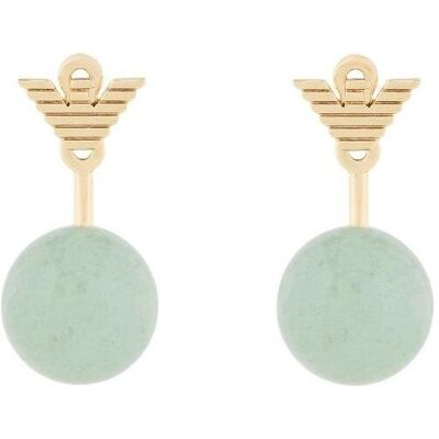 Giorgio Armani Emporio Armani, Ohrringe, - Gold-plated 2-in-1 earrings with aventurine stones EGS3227710 Giorgio Armani Emporio Armani, Ohrringe, - Gold-plated 2-in-1 earrings with aventurine stones EGS3227710