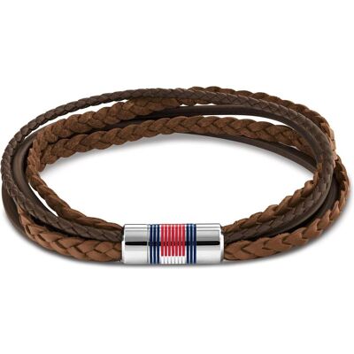 Tommy Hilfiger Armschmuck, Luxury Men's Brown Leather Bracelet Multi Layer 2790425, (Leder) Tommy Hilfiger Armschmuck, Luxury Men's Brown Leather Bracelet Multi Layer 2790425, (Leder)
