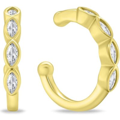 Brilio, Ohrringe, Silver - Elegant gold-plated earrings with zircons EA782Y, (Silber) Brilio, Ohrringe, Silver - Elegant gold-plated earrings with zircons EA782Y, (Silber)