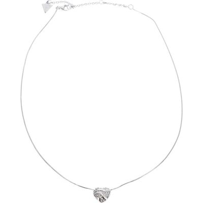 Guess Halsschmuck, Romantic Heart Necklace In My Heart, (Edelstahl, Glas) Guess Halsschmuck, Romantic Heart Necklace In My Heart, (Edelstahl, Glas)