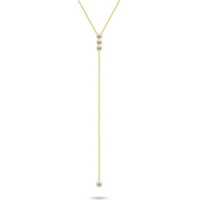 Brilio, Halsschmuck, Silver - Gold-plated necklace with chain decoration NCL202Y, (Gold, Silber) Brilio, Halsschmuck, Silver - Gold-plated necklace with chain decoration NCL202Y, (Gold, Silber)