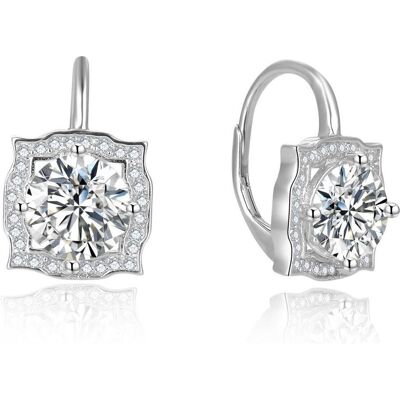 Beneto, Ohrringe, Silver glittering earrings AGUC2694 (L), (Silber) Beneto, Ohrringe, Silver glittering earrings AGUC2694 (L), (Silber)