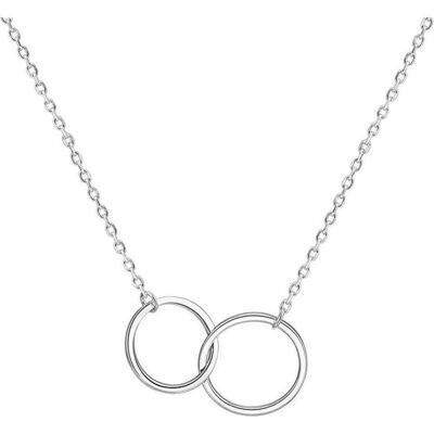 Beneto, Halsschmuck, Silver necklace with rings AGS1132 / 47 (L), (Silber) Beneto, Halsschmuck, Silver necklace with rings AGS1132 / 47 (L), (Silber)