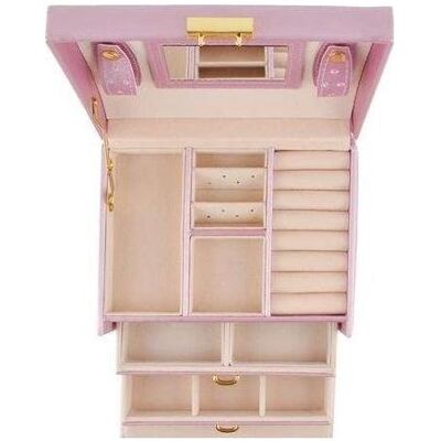 Beautylushh, Uhrenbox + Schmuckaufbewahrung, Royal, Rosa Beautylushh, Uhrenbox + Schmuckaufbewahrung, Royal, Rosa