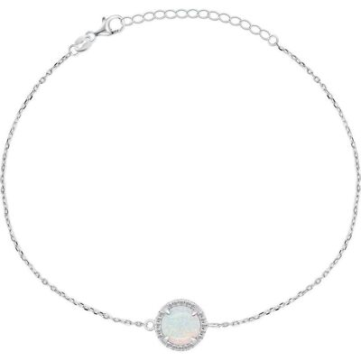 Brilio, Armschmuck, Silver - Charming silver bracelet with synthetic opal BRC126W Brilio, Armschmuck, Silver - Charming silver bracelet with synthetic opal BRC126W