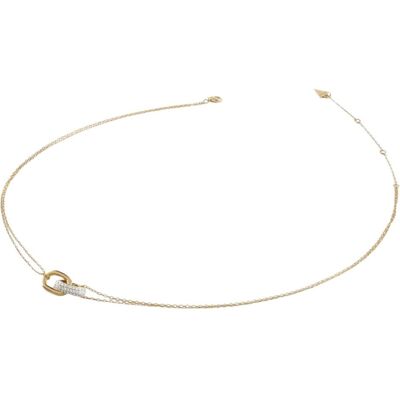 Guess Halsschmuck, 16-18"NUANCE TWO LINKS NK Halskette, (Silber 925, Stainless Steel) Guess Halsschmuck, 16-18"NUANCE TWO LINKS NK Halskette, (Silber 925, Stainless Steel)