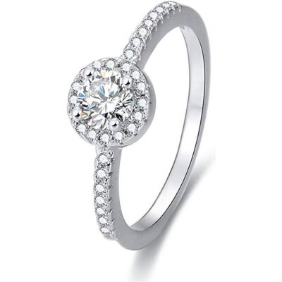 Beneto, Ring, Silver ring with crystals AGG194 - Circuit: 52 mm (L), (52, 925 Silber) Beneto, Ring, Silver ring with crystals AGG194 - Circuit: 52 mm (L), (52, 925 Silber)