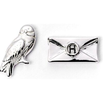 GED, Ohrringe, Harry Potter Hedwig & Letter Stud Earrings, (Metall) GED, Ohrringe, Harry Potter Hedwig & Letter Stud Earrings, (Metall)