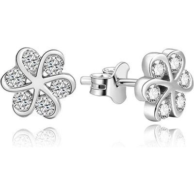 Beneto, Ohrringe, Silver earrings flowers AGUP1199 (L), (Silber) Beneto, Ohrringe, Silver earrings flowers AGUP1199 (L), (Silber)