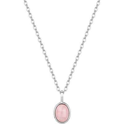Brosway, Halsschmuck, - Delicate steel necklace with rose quartz Essential BNL131, (Edelstahl) Brosway, Halsschmuck, - Delicate steel necklace with rose quartz Essential BNL131, (Edelstahl)