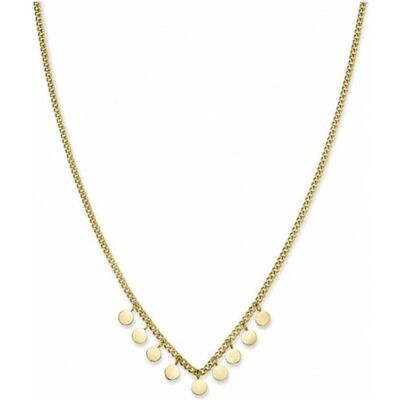 Rosefield, Halsschmuck, Gold-plated steel necklace with TOCCOMBO JTNMG-J444 coins (L), (Edelstahl) Rosefield, Halsschmuck, Gold-plated steel necklace with TOCCOMBO JTNMG-J444 coins (L), (Edelstahl)