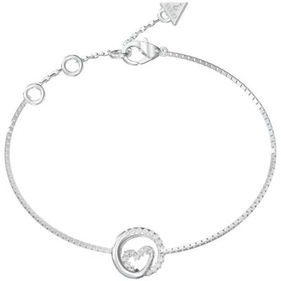Guess Armschmuck, Damenarmreif JUBB05527JWRHS Silberfarben, (18 cm, Edelstahl) Guess Armschmuck, Damenarmreif JUBB05527JWRHS Silberfarben, (18 cm, Edelstahl)