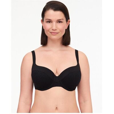 Chantelle, BHs, T-shirt Beugel Bh - voorgevormd - Norah - T-shirt bh met brede bh band - 80C - Zwart, Schwarz, (80 C) Chantelle, BHs, T-shirt Beugel Bh - voorgevormd - Norah - T-shirt bh met brede bh band - 80C - Zwart, Schwarz, (80 C)