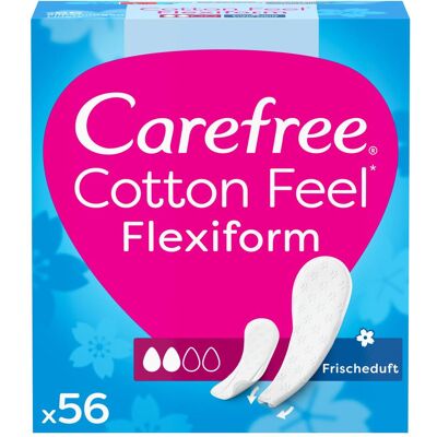 Carefree, Binden, Cotton Feel Flexiform (56x) Carefree, Binden, Cotton Feel Flexiform (56x)