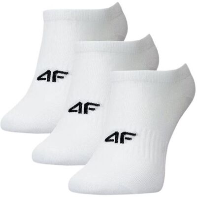 4F, Unisex, Socken, 3er-Pack Socken, Weiss, (3er Pack, 35 - 38) 4F, Unisex, Socken, 3er-Pack Socken, Weiss, (3er Pack, 35 - 38)