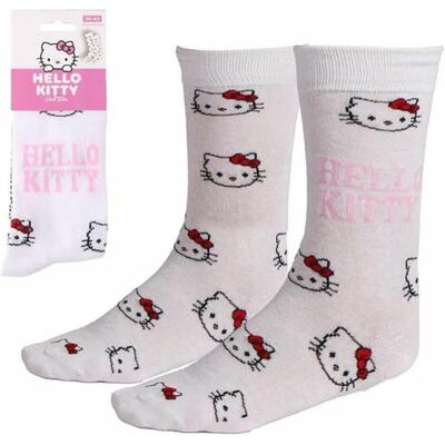 Cerdá, Damen, Socken, Hello Kitty adult socks, Weiss, (Einzelpack, 36 - 43) Cerdá, Damen, Socken, Hello Kitty adult socks, Weiss, (Einzelpack, 36 - 43)