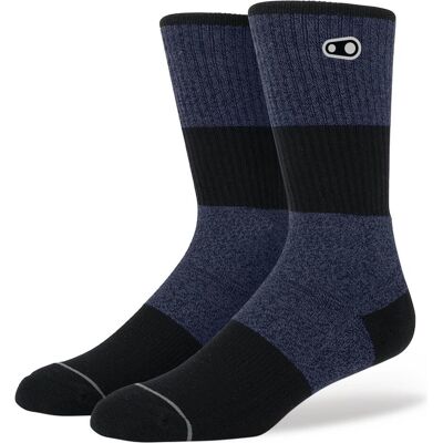 Crankbrothers, Sportsocken, Icon Casual Cotton Socken, navy/black/silver, L/XL 43-50 (EU) 9.5-15.5 (US) (L/XL), Schwarz, Silber, Blau Crankbrothers, Sportsocken, Icon Casual Cotton Socken, navy/black/silver, L/XL 43-50 (EU) 9.5-15.5 (US) (L/XL), Schwarz, Silber, Blau