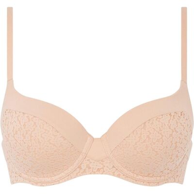 Chantelle, BHs, EasyFeel - Norah - Bedekkende T-shirt BH - Golden Beige - F 80, Beige, (80 F) Chantelle, BHs, EasyFeel - Norah - Bedekkende T-shirt BH - Golden Beige - F 80, Beige, (80 F)