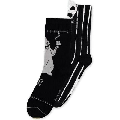 Difuzed, Unisex, Socken, Nightmare Before Christmas - Novelty Socks (2Pack) - 35/38, Mehrfarbig, Weiss, Schwarz, (2er Pack, 35 - 38) Difuzed, Unisex, Socken, Nightmare Before Christmas - Novelty Socks (2Pack) - 35/38, Mehrfarbig, Weiss, Schwarz, (2er Pack, 35 - 38)