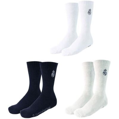 Real, Unisex, Sportsocken, Madrid High Socks 3-pack 2900003437 (35 - 38), Mehrfarbig Real, Unisex, Sportsocken, Madrid High Socks 3-pack 2900003437 (35 - 38), Mehrfarbig