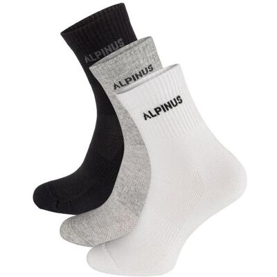 Alpinus, Unisex, Sportsocken, Alpamayo Pack Socken (35 - 38), Silber, Weiss, Schwarz, Grau Alpinus, Unisex, Sportsocken, Alpamayo Pack Socken (35 - 38), Silber, Weiss, Schwarz, Grau