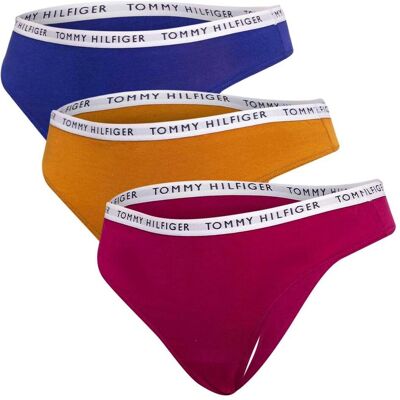 Tommy Hilfiger Damen, Unterhosen, Thong, Mehrfarbig, (3er Pack, S) Tommy Hilfiger Damen, Unterhosen, Thong, Mehrfarbig, (3er Pack, S)