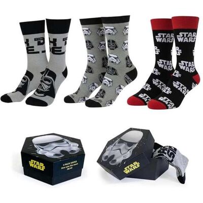 Cerdá, Unisex, Socken, Star Wars Socken 3er-Pack Stormtrooper 38-45, Mehrfarbig, (3er Pack, 38 - 45) Cerdá, Unisex, Socken, Star Wars Socken 3er-Pack Stormtrooper 38-45, Mehrfarbig, (3er Pack, 38 - 45)