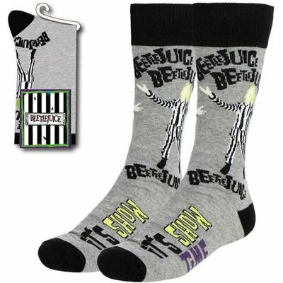 Cerdá, Unisex, Socken, Beetlejuice Socken It's Show Time 38-45, Mehrfarbig, Grau, (Einzelpack, 38 - 45) Cerdá, Unisex, Socken, Beetlejuice Socken It's Show Time 38-45, Mehrfarbig, Grau, (Einzelpack, 38 - 45)