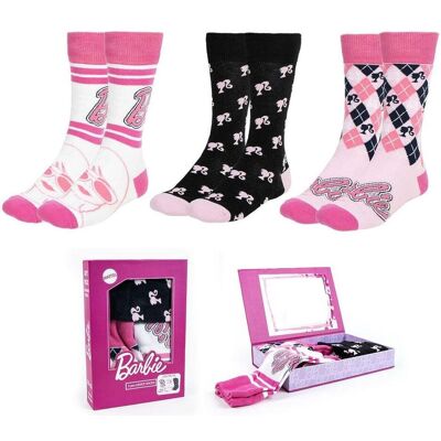 Cerda, Unisex, Socken, BARBIE - Pack de 3 Paires de Chaussettes (Taille 36-43), Mehrfarbig, (3er Pack, 36 - 43) Cerda, Unisex, Socken, BARBIE - Pack de 3 Paires de Chaussettes (Taille 36-43), Mehrfarbig, (3er Pack, 36 - 43)
