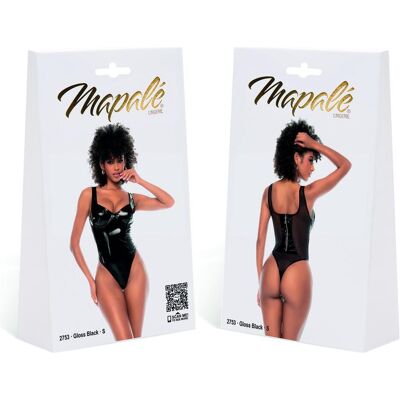Mapale, Damen, Bodys, Bodysuit - L - Schwarz glänzend, Schwarz, (L) Mapale, Damen, Bodys, Bodysuit - L - Schwarz glänzend, Schwarz, (L)