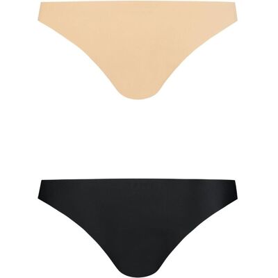 Bye Bra, BHs, Invisible Brazilian Nude + Black, Mehrfarbig, (2er Pack, L) Bye Bra, BHs, Invisible Brazilian Nude + Black, Mehrfarbig, (2er Pack, L)